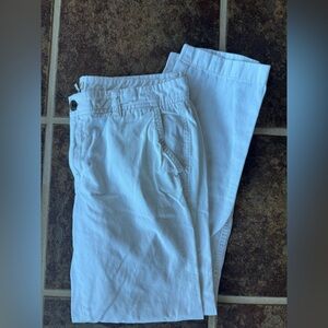 J Crew Women’s White ankle pant size 4